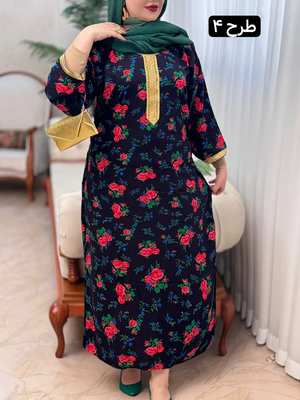 پیراهن نخ طلاکوب 3121